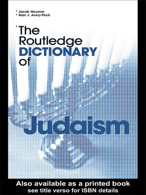 cover image of The Routledge Dictionary of Judaism